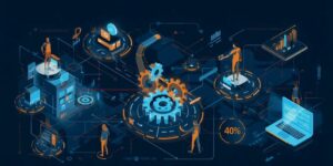 Ilustración de la Automatización del flujo de trabajo